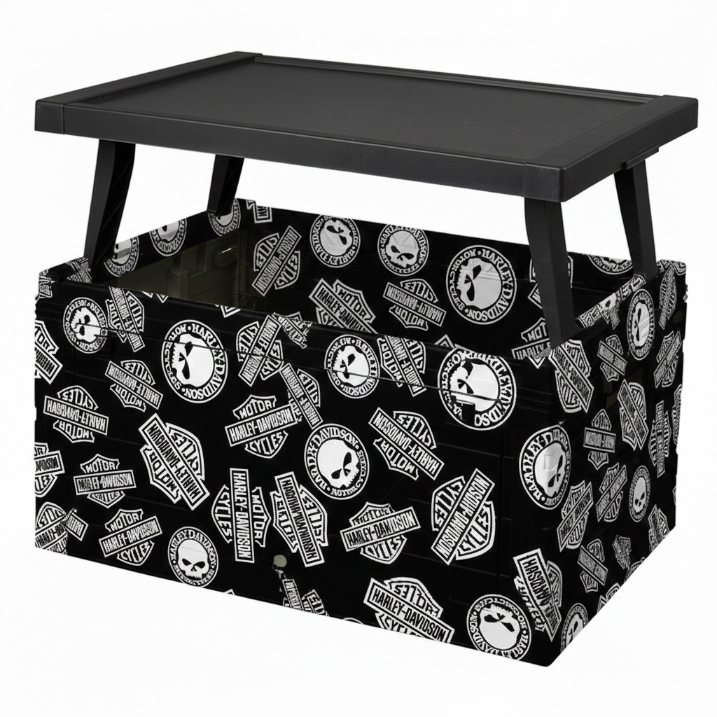 Retro Biker Style Foldable Storage Box 