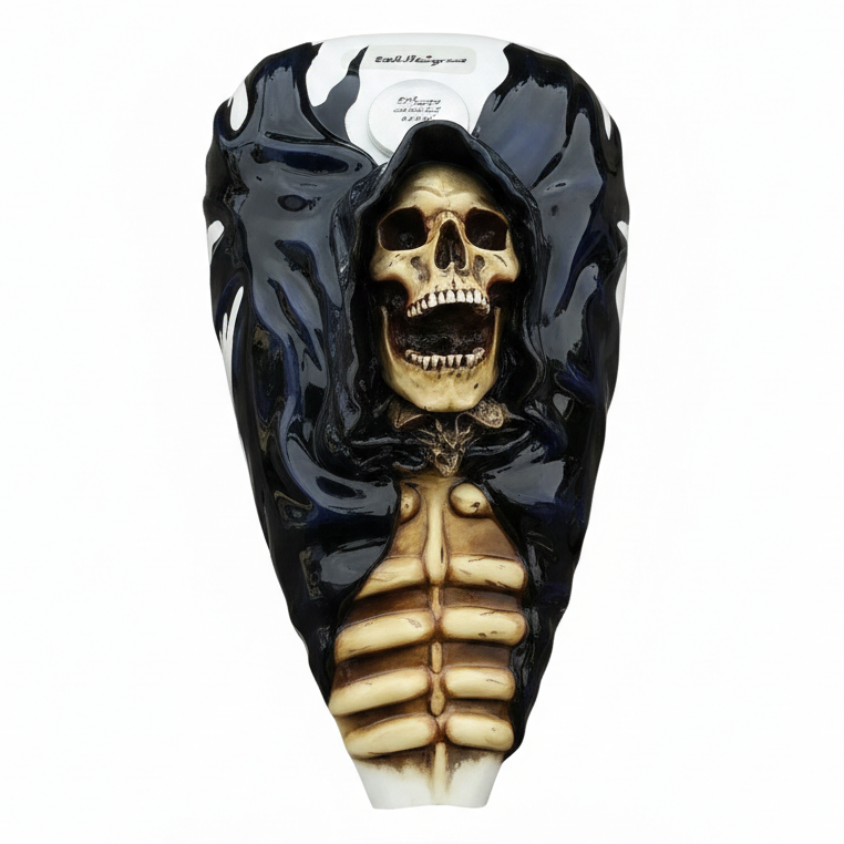 Gothic 3D Screaming Grim Reaper Skeleton Motorcycle Gas Tank Decal