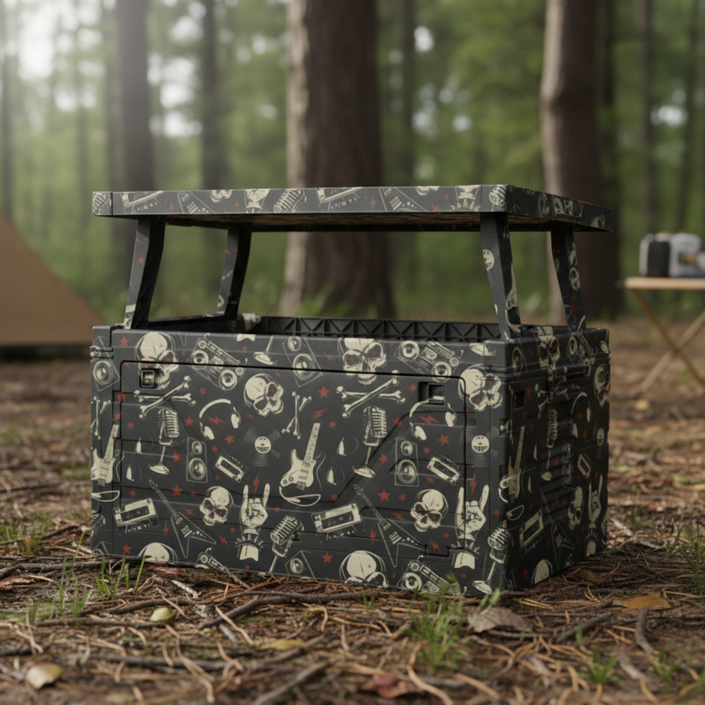 Rock Punk Skull Style Foldable Storage Box 