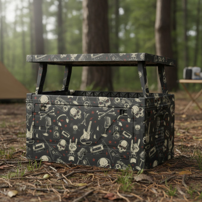 Rock Punk Skull Style Foldable Storage Box 