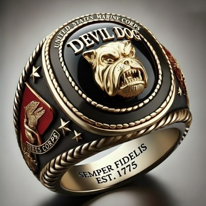 USMC OORAH! Military Spirit Commemorative Ring