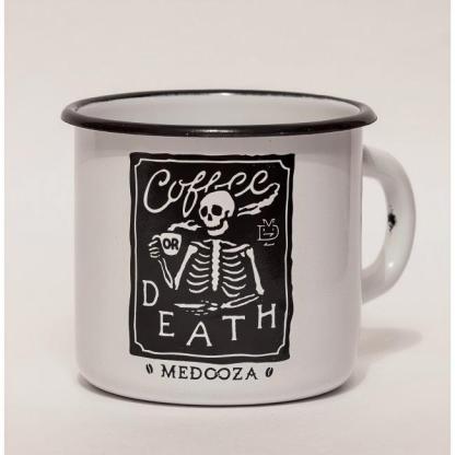 Gothic Coffee Mug – Skeleton Art Cup for Punk & Alternative Style