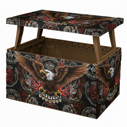 Retro Biker Style Foldable Storage Box 