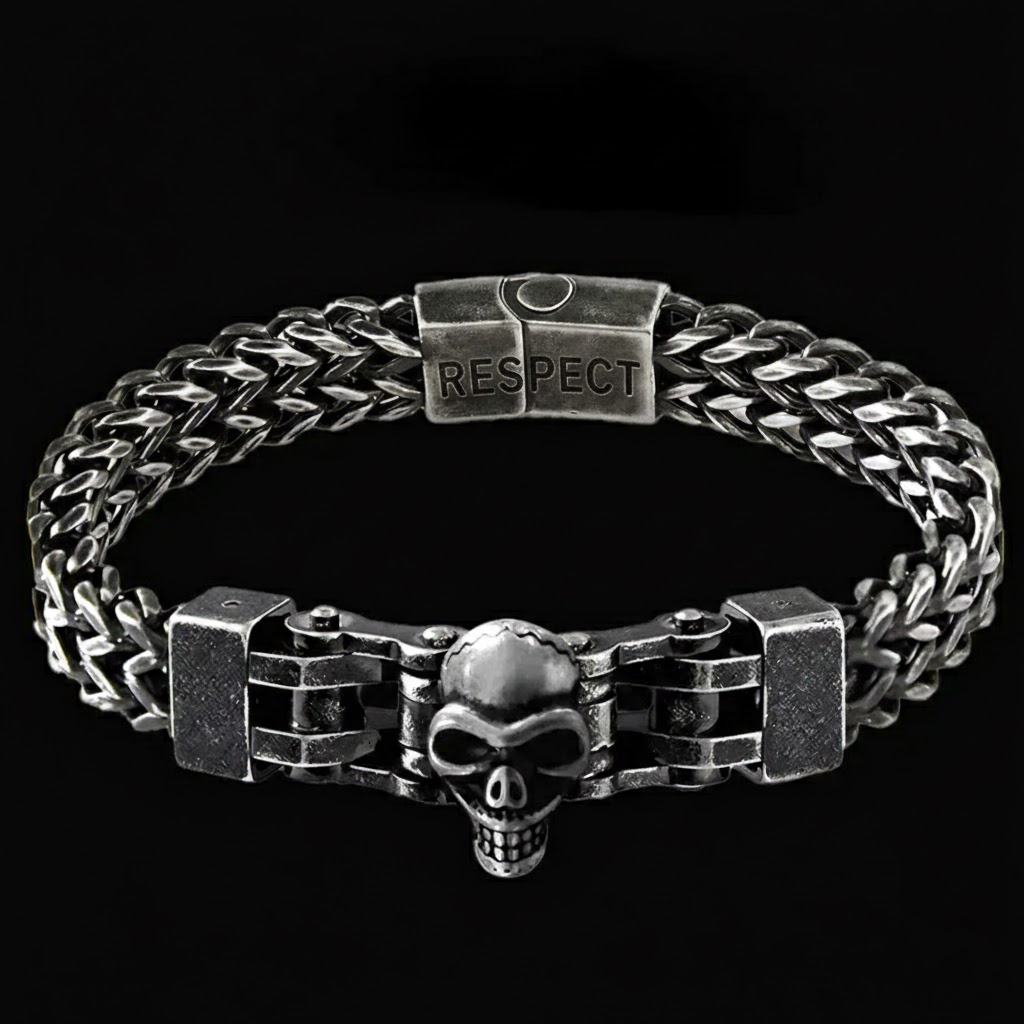 Vintage Industrial Chain Bracelet for Men · Built for the Fearless