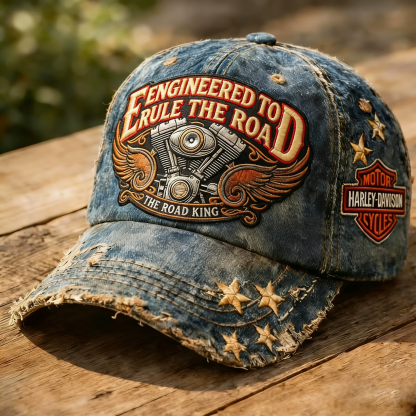 Biker Style Baseball Cap