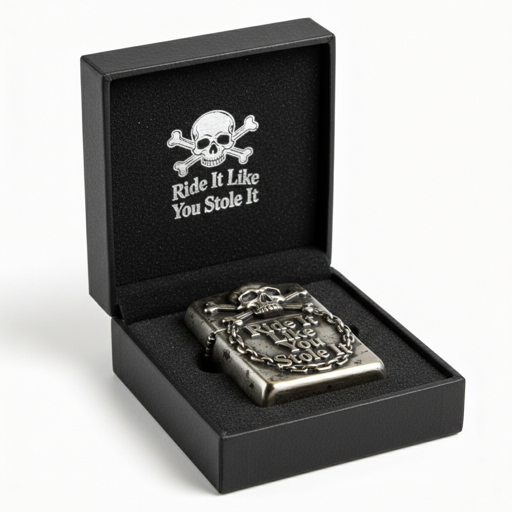 Outlaw Chain: "Ride It Like You Stole It" Antique Silver