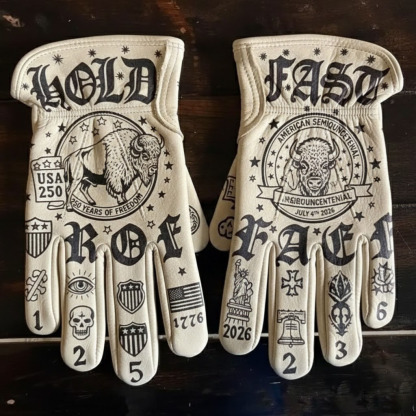 Patriotic USA 250th Commemorative Gloves for Work & Riding