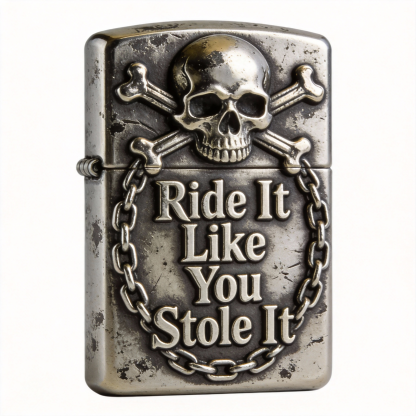 Outlaw Chain: "Ride It Like You Stole It" Antique Silver
