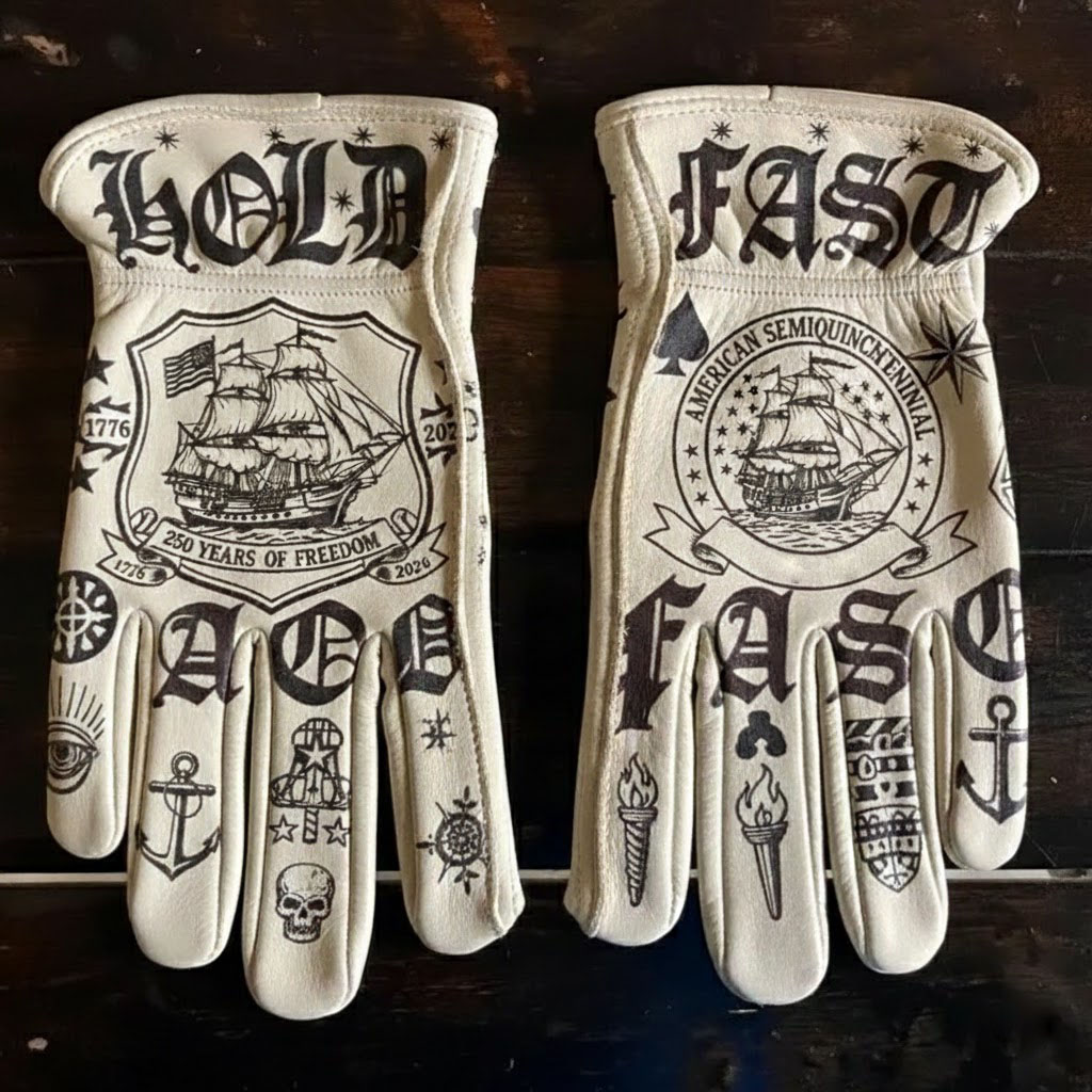 Patriotic USA 250th Commemorative Gloves for Work & Riding