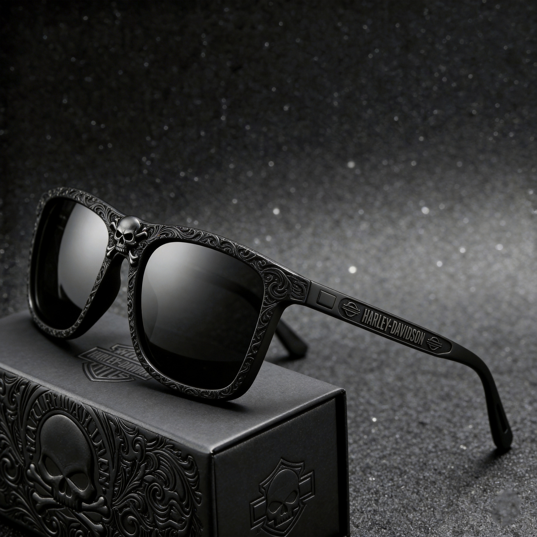 Vintage Biker Metal Frame Polarized Riding Sunglasses