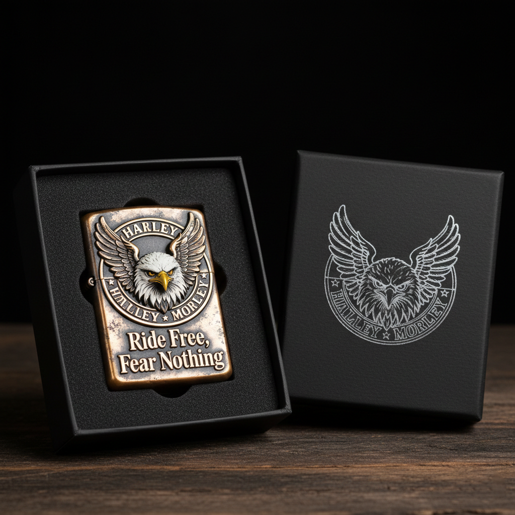 Majestic Liberty: "Ride Free" American Eagle Lighter