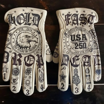 Patriotic USA 250th Commemorative Gloves for Work & Riding