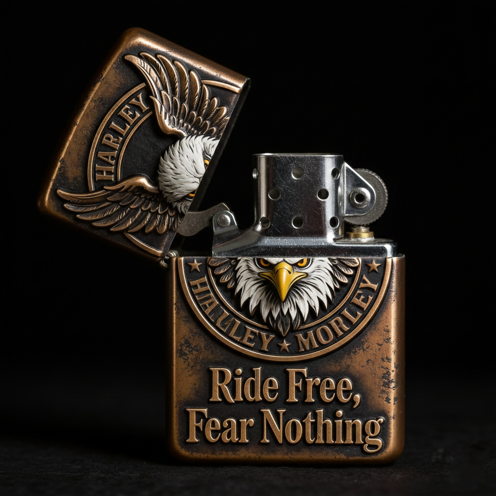 Majestic Liberty: "Ride Free" American Eagle Lighter
