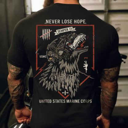 Beast Alpha Warrior Distressed Print Tee