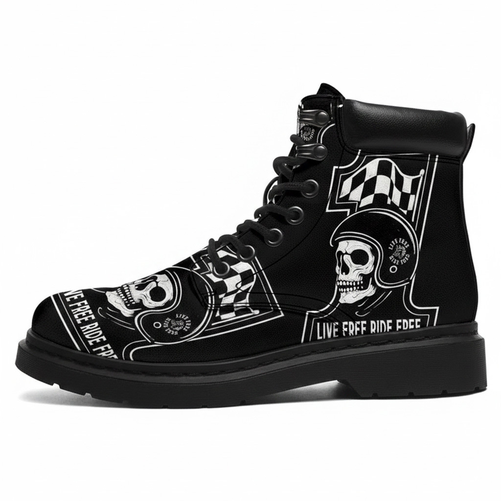 Heavy Metal Punk Biker Boots