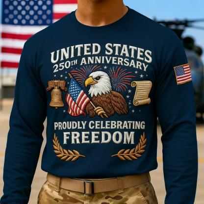 US 250th Anniversary Commemorative Men's Long-Sleeve