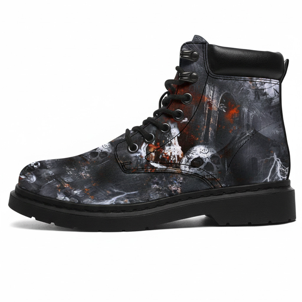 Heavy Metal Punk Biker Boots