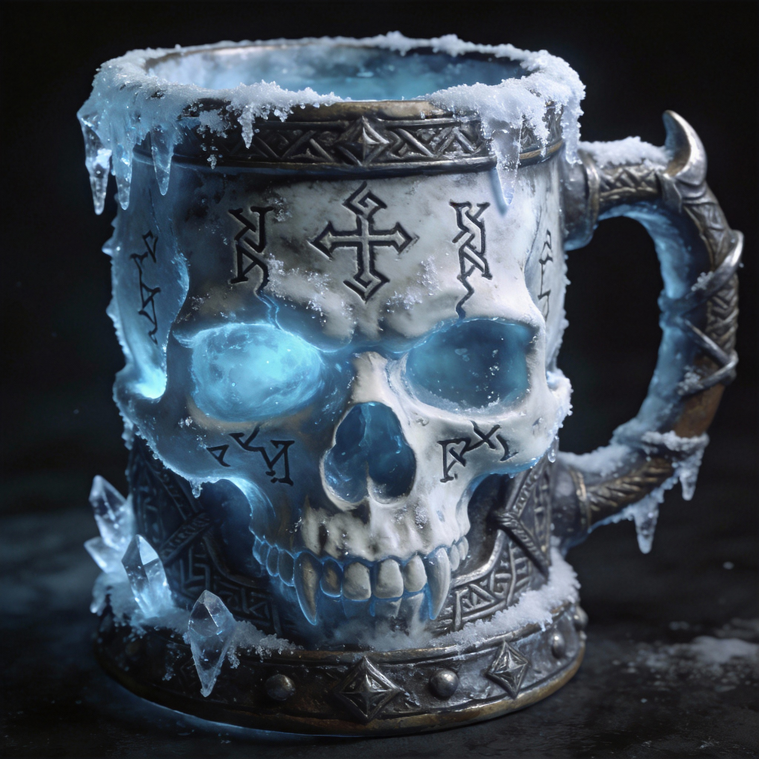 Frozen Undead Skull Stein Coffee Mug