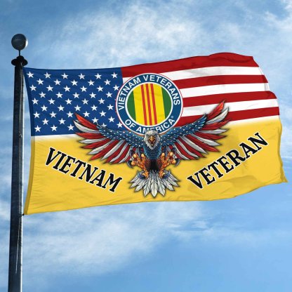 Unique Vietnam Veteran Grommet Flag, Gift For Vietnam Veteran VPVC104606
