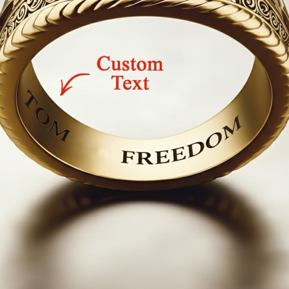 Harley-style pattern ring