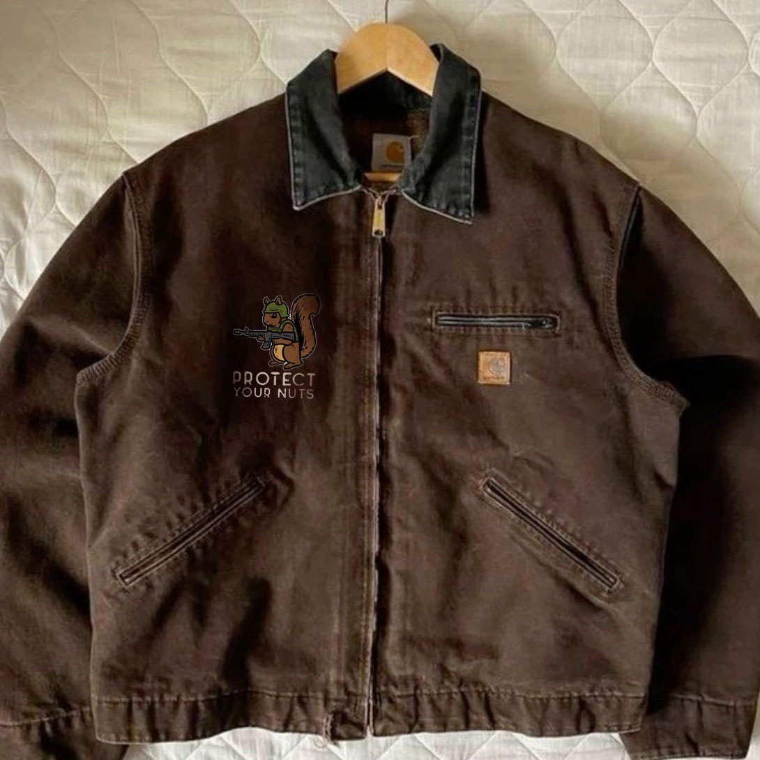 Pun intended! Protect your nut print jacket.