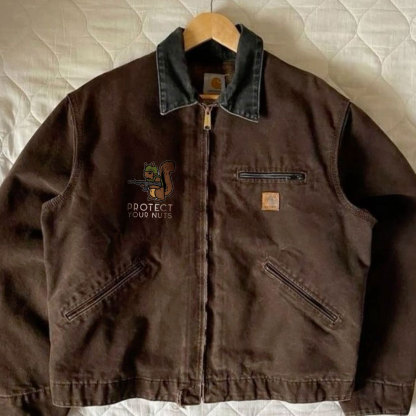 Pun intended! Protect your nut print jacket.