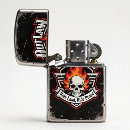 Black lacquer aged painted street lighter