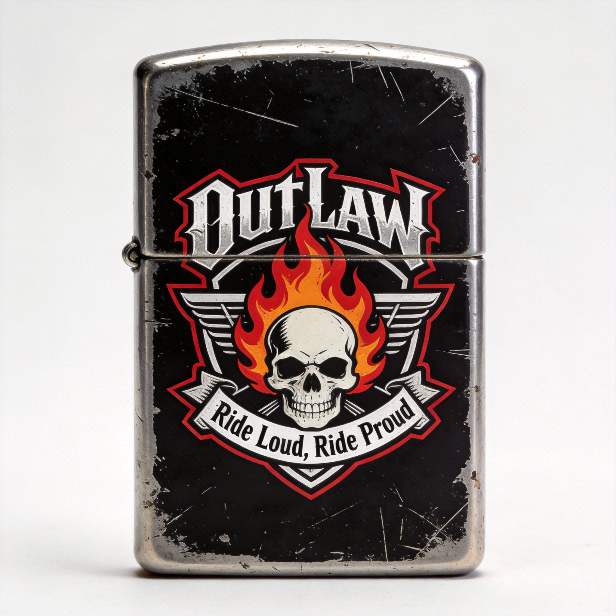 Black lacquer aged painted street lighter