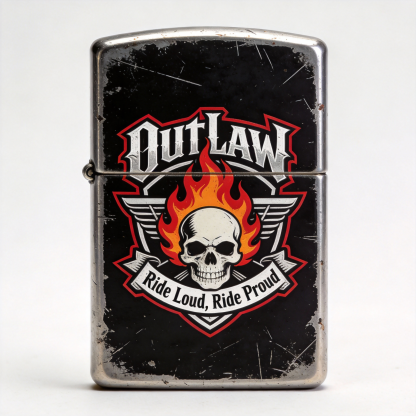 Black lacquer aged painted street lighter