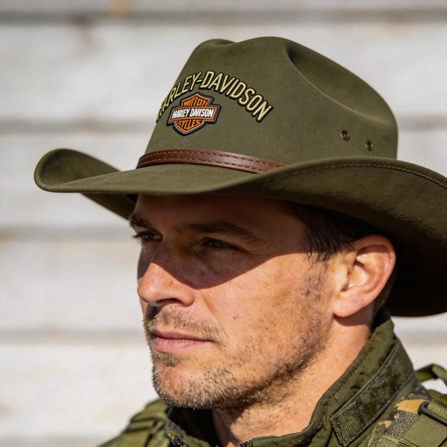 Tactical Military Style Olive Green Outdoor Wide Brim Bush Hat