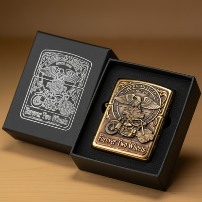 American Eagle Full Engraved Brass Lighter