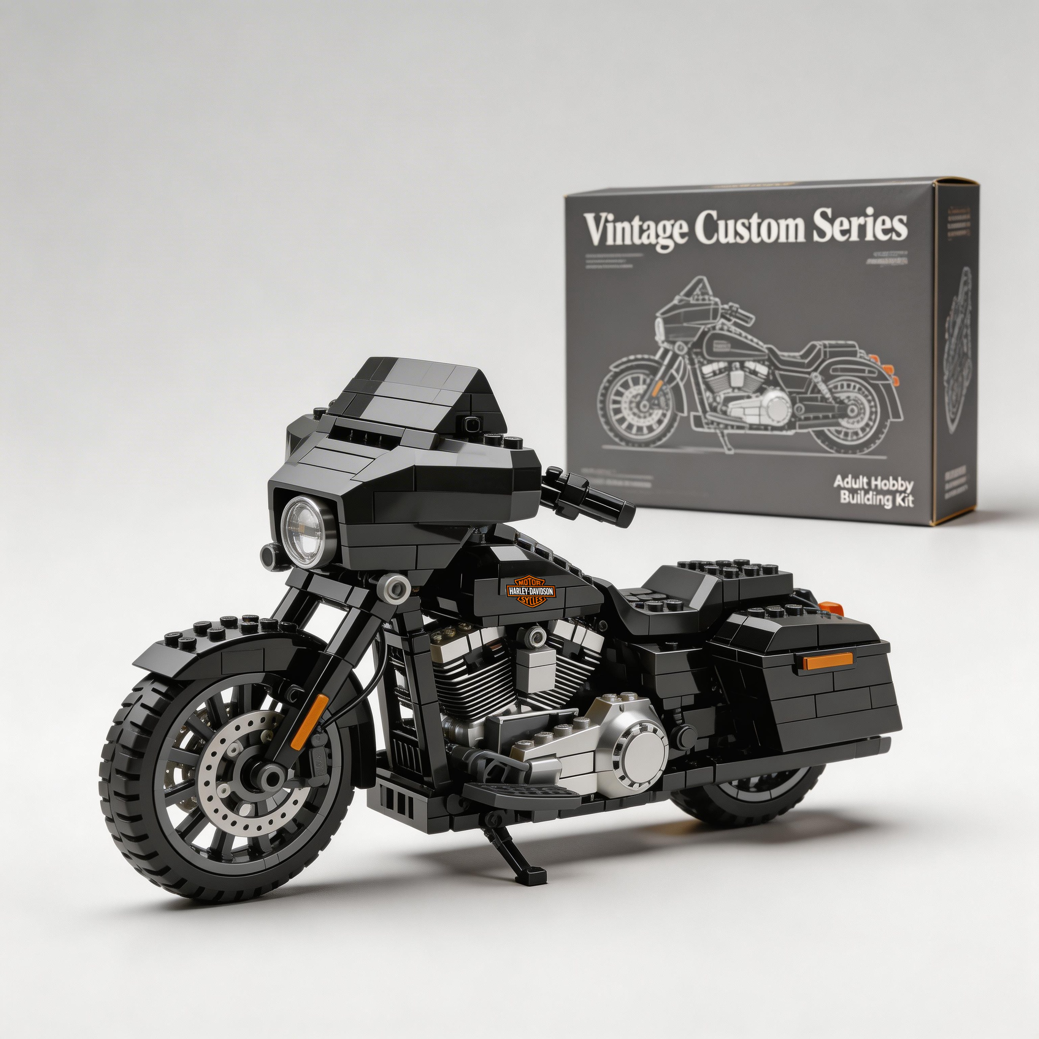 Harley-Davidson motorcycle building blocks