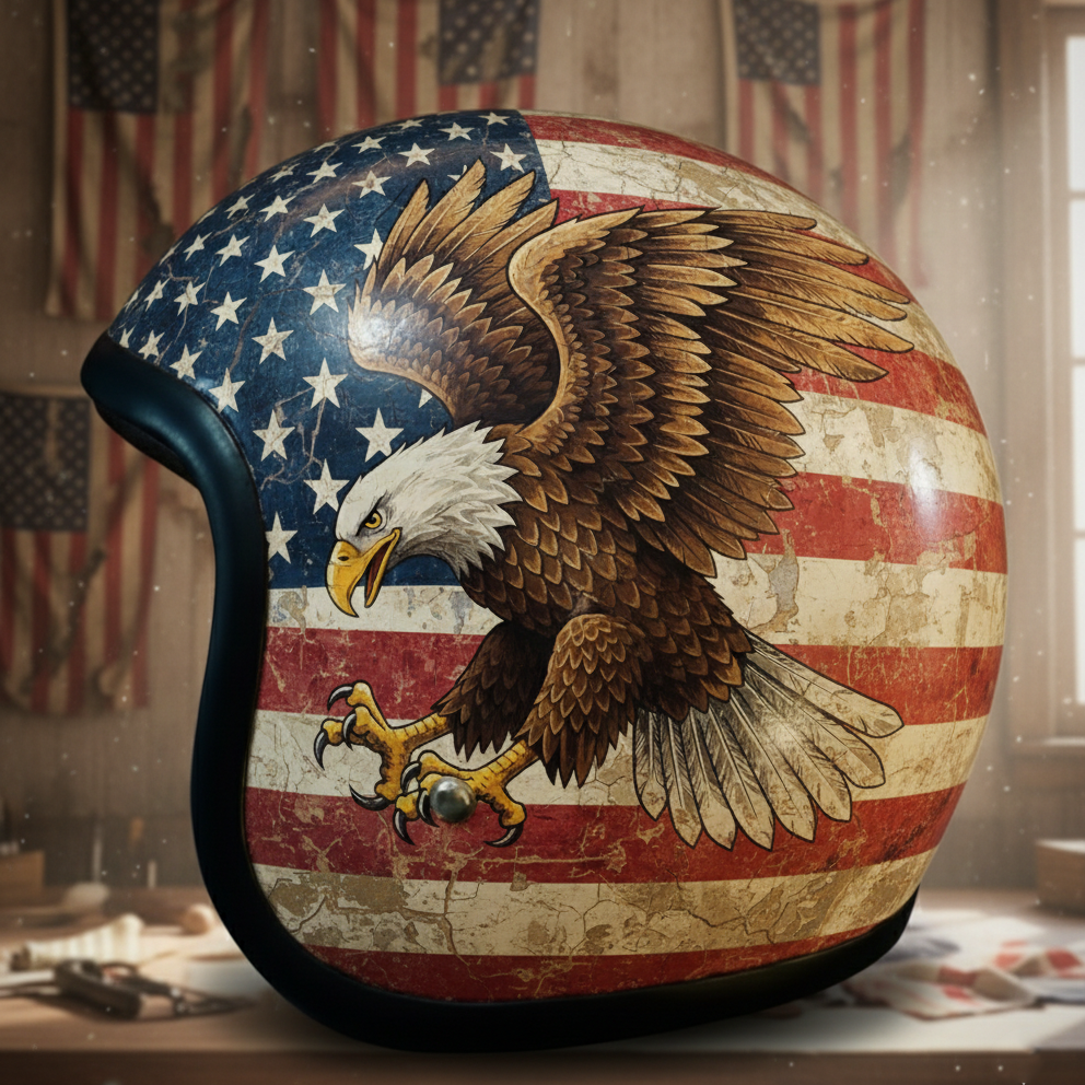 Freedom Eagle Motorcycle Helmet