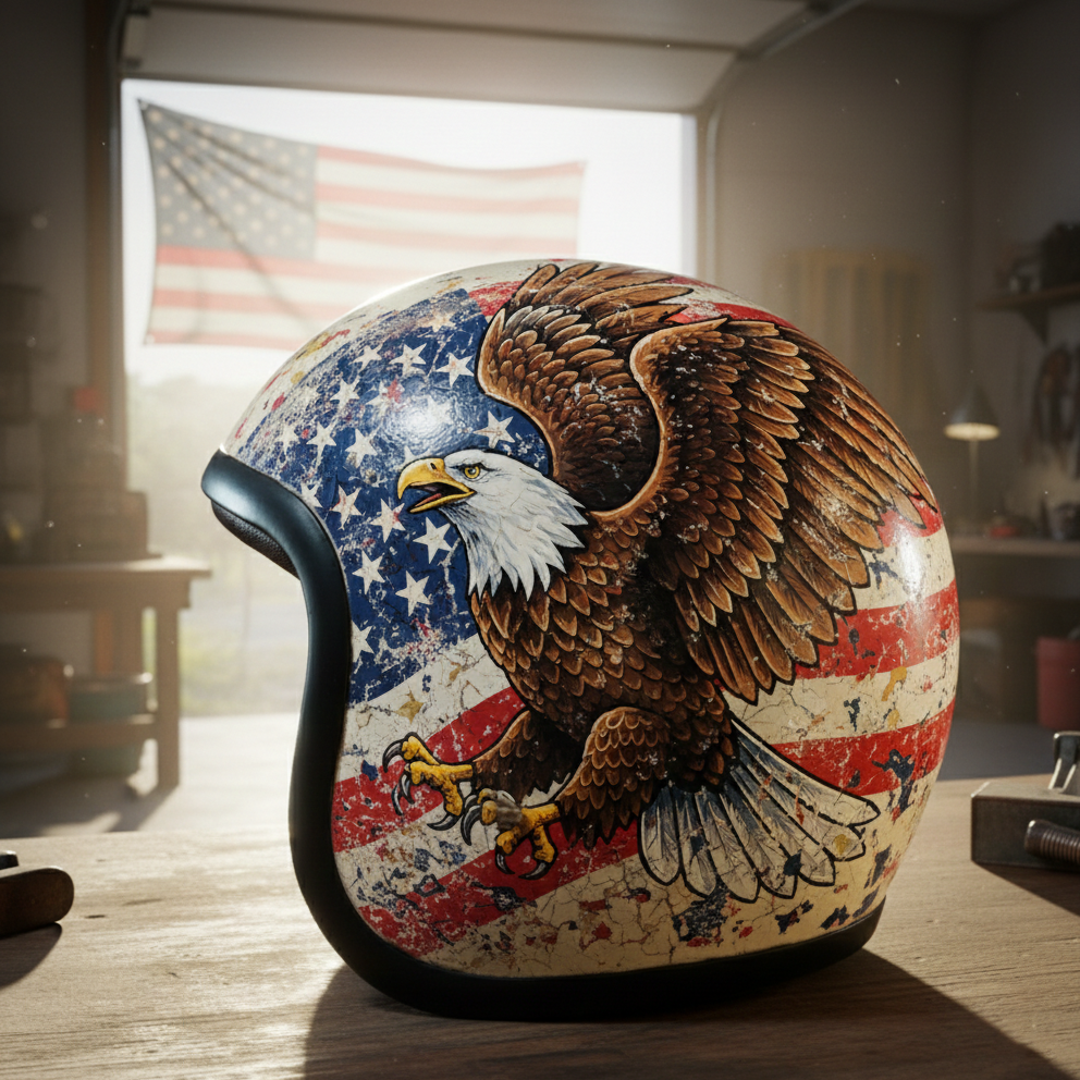 Freedom Eagle Motorcycle Helmet