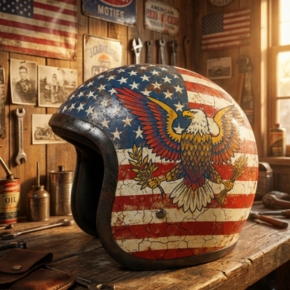 Freedom Eagle Motorcycle Helmet