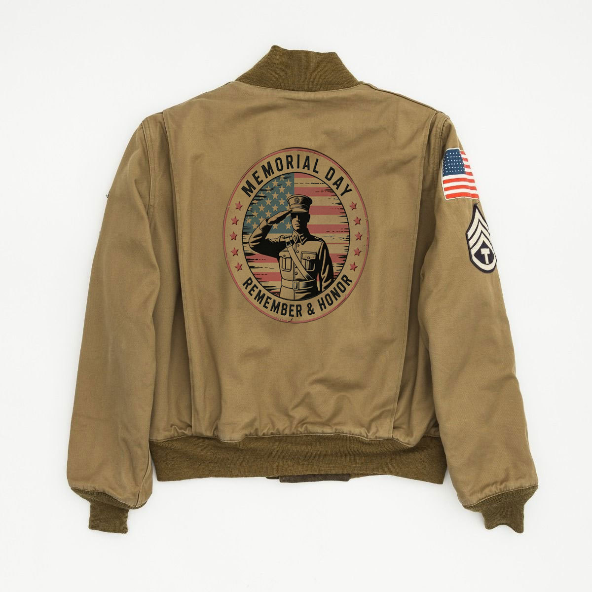 Memorial Day America Flag- jacket