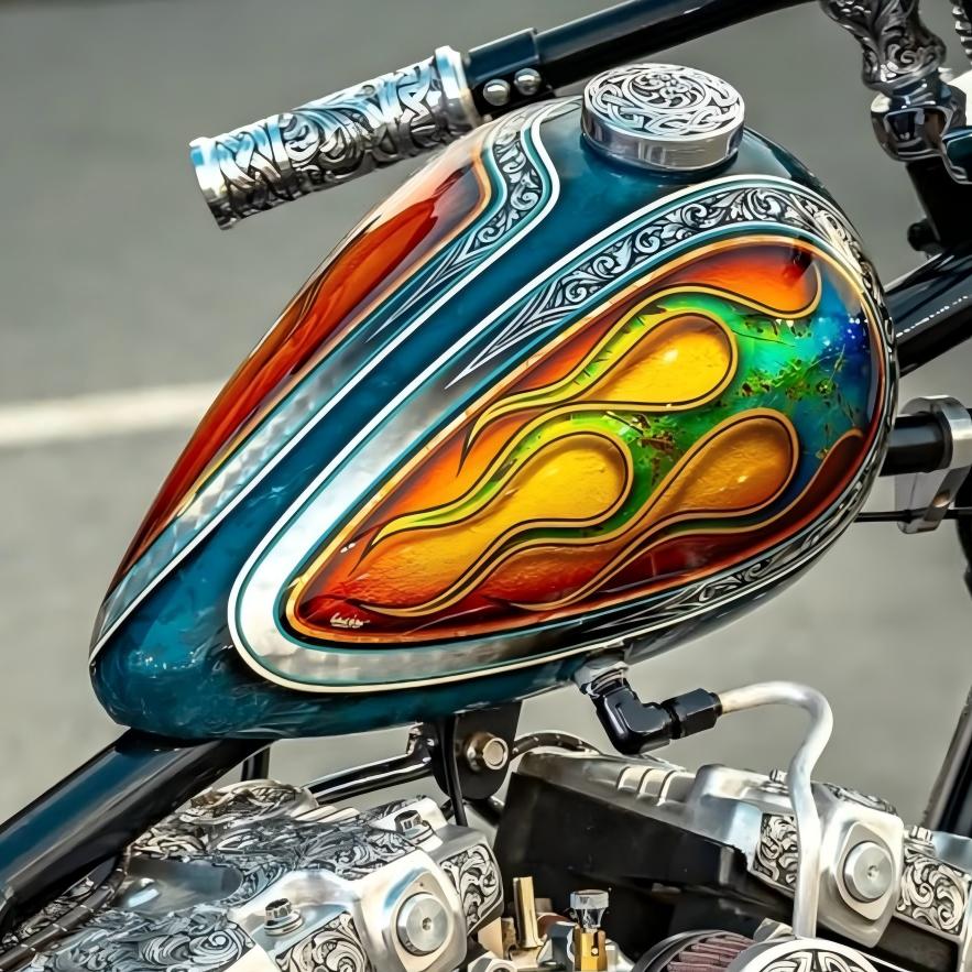 motorcycle gas tank decal