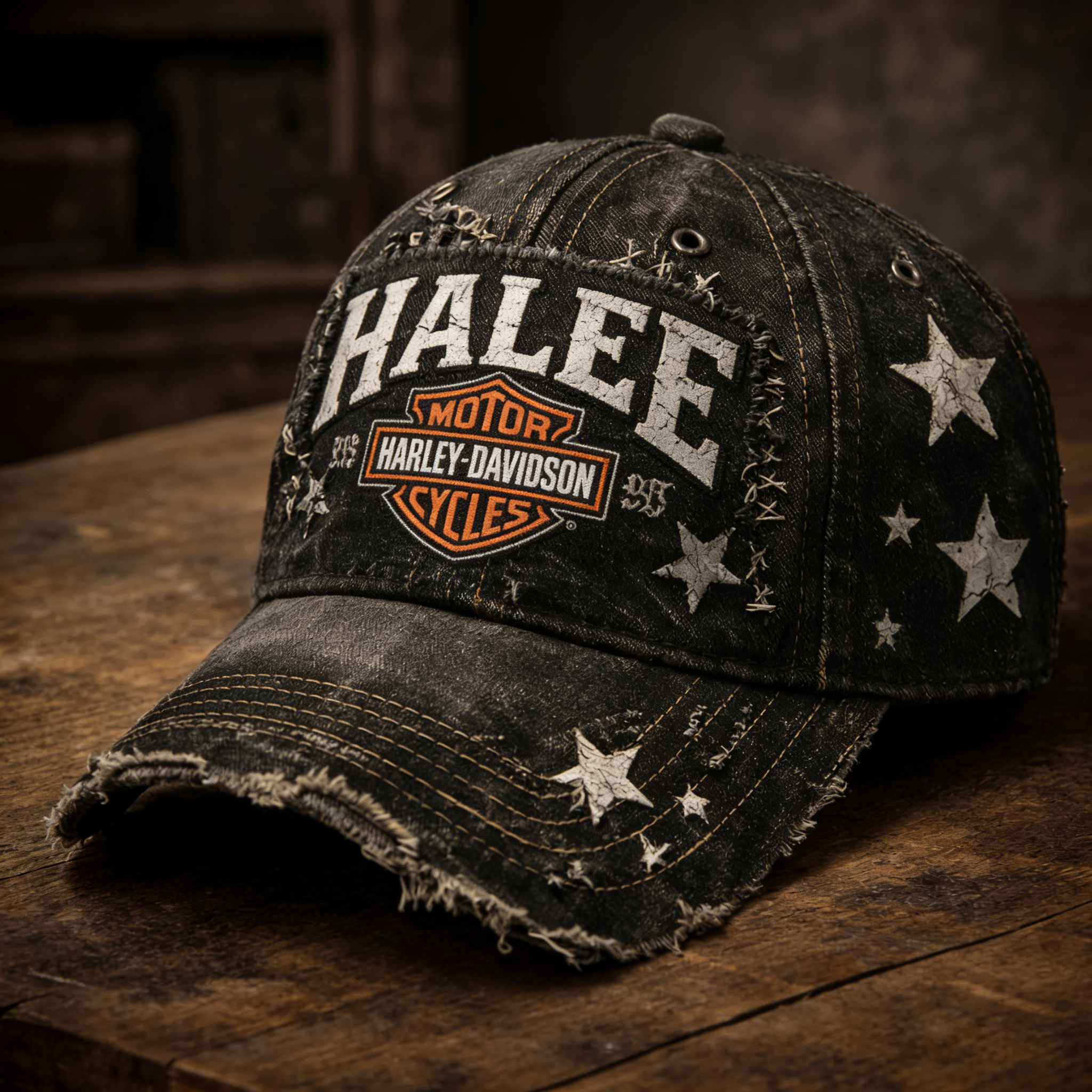 Biker Style Baseball Cap