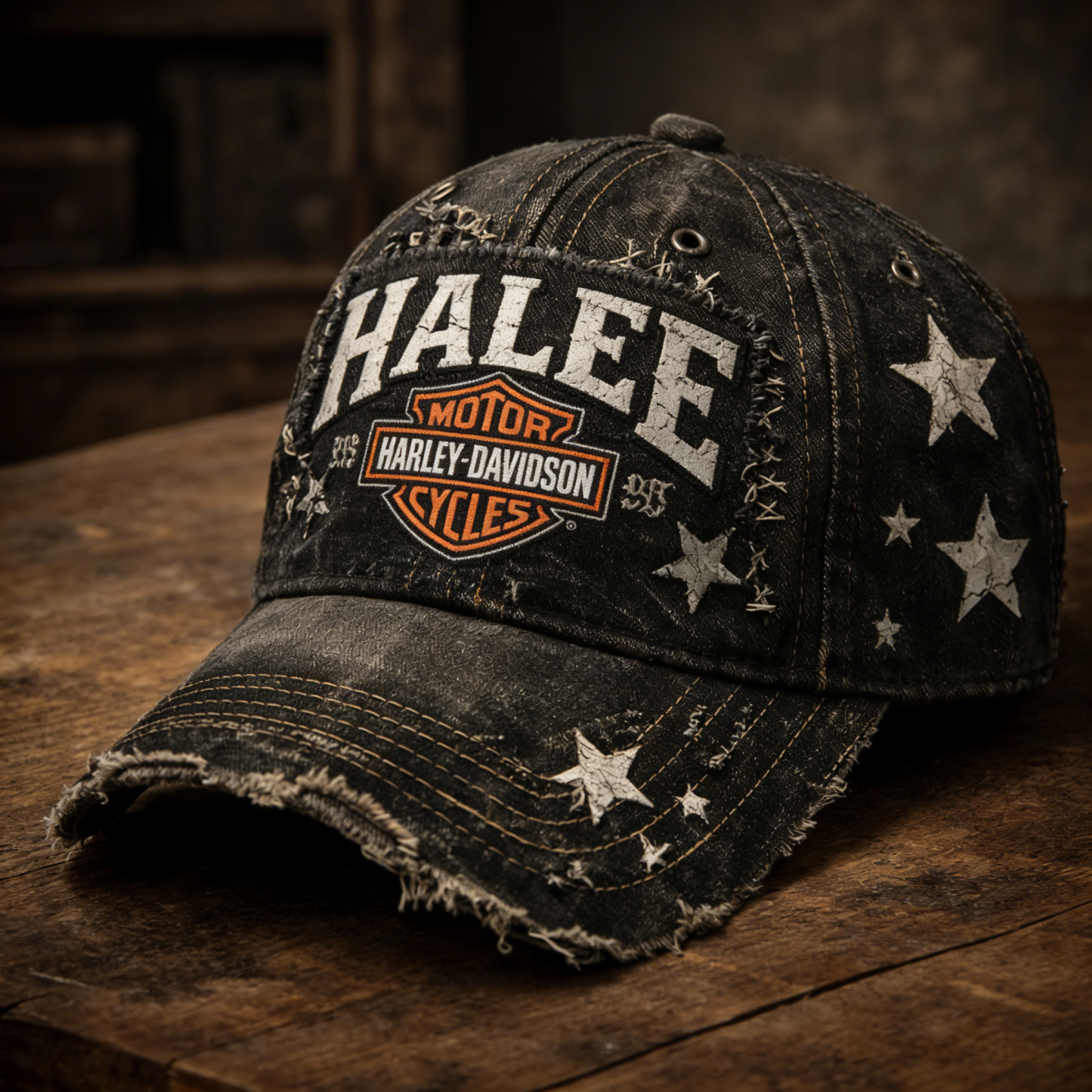 Biker Style Baseball Cap