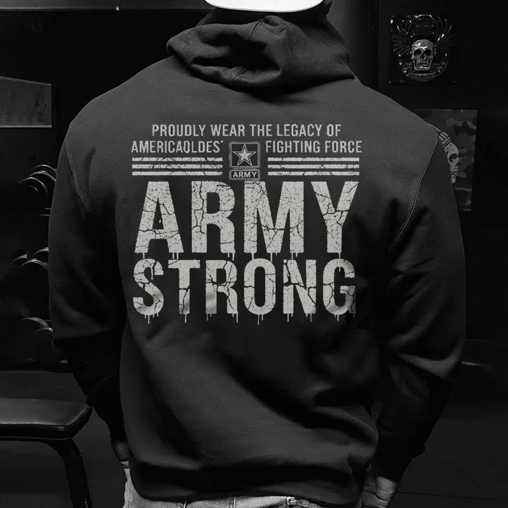 U.S. Army Strength Hoodie – Built Tough, Army Strong