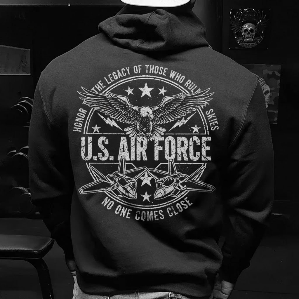 "NO ONE COMES CLOSE": Hoodie Saluting the U.S. Air Force