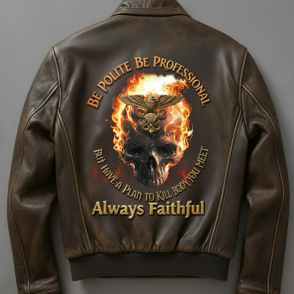 Order and Murder Retro motorcycle jacket