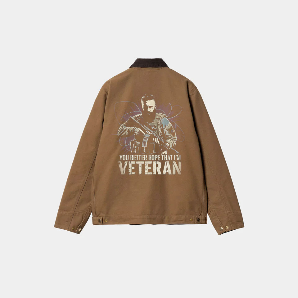 Retro commemorative Normandy landing series winter jacket
