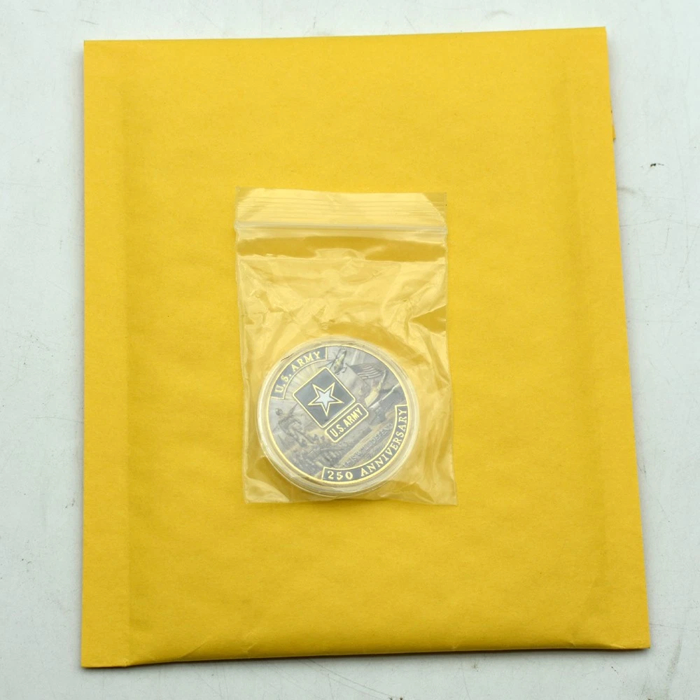 Military Patriotic US Army 250th Anniversary Commemorative Challenge Coin