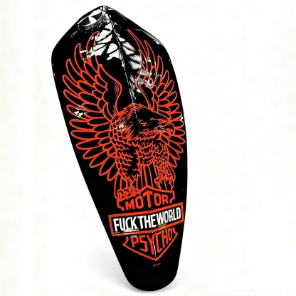 Street Punk Red Eagle Graphic Psycho Motorcycle Tank Decal