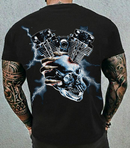 Metal Storm Skull Motor Tee