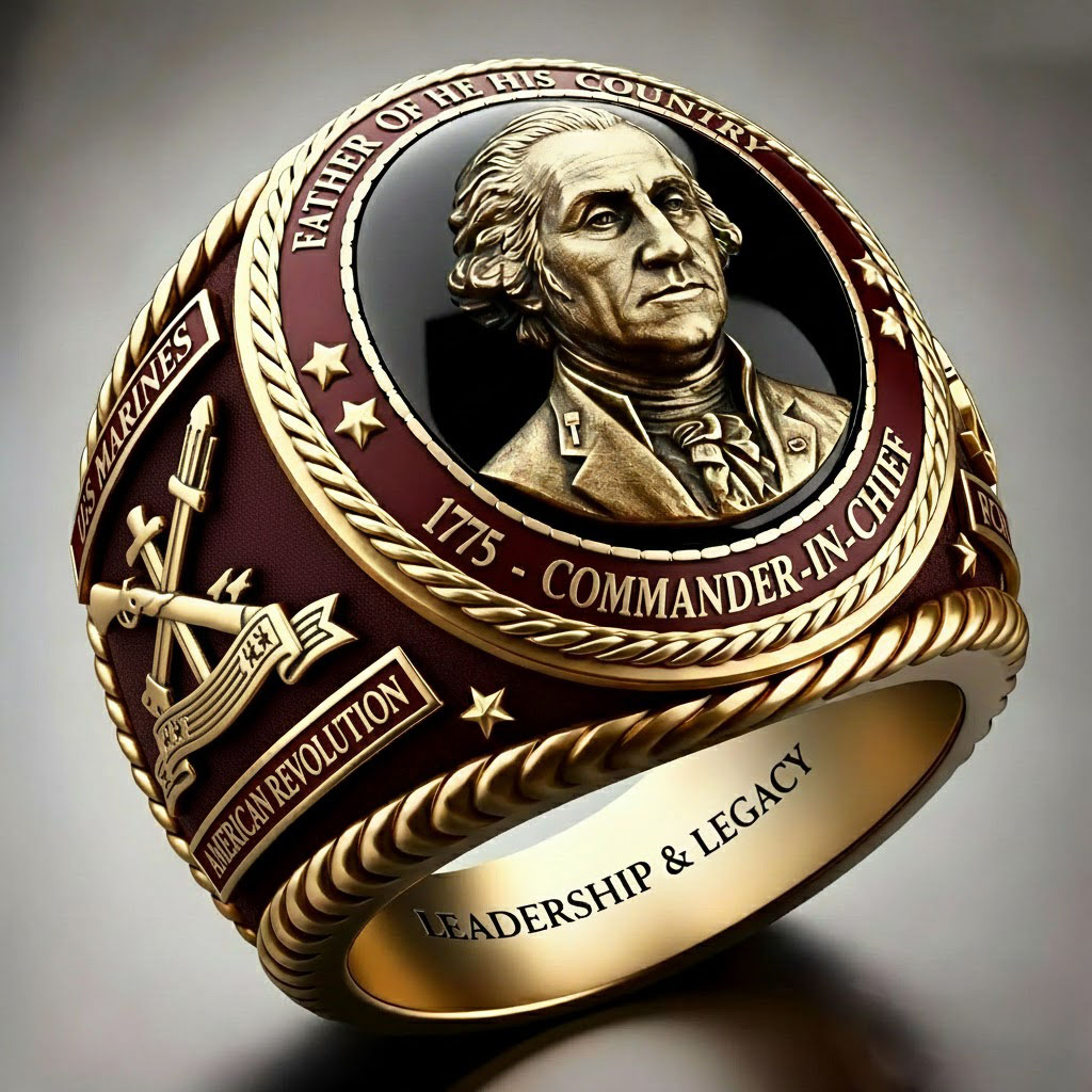 George Washington "Father of His Country" Ring | American Revolution Commemorative Ring