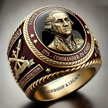 George Washington "Father of His Country" Ring | American Revolution Commemorative Ring