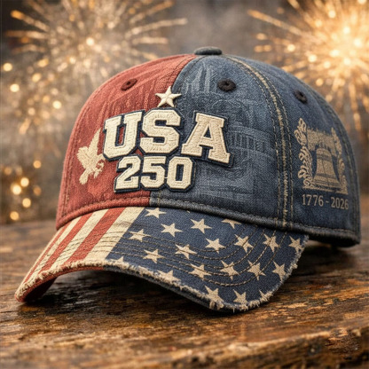 USA 250th Anniversary Commemorative Baseball Cap