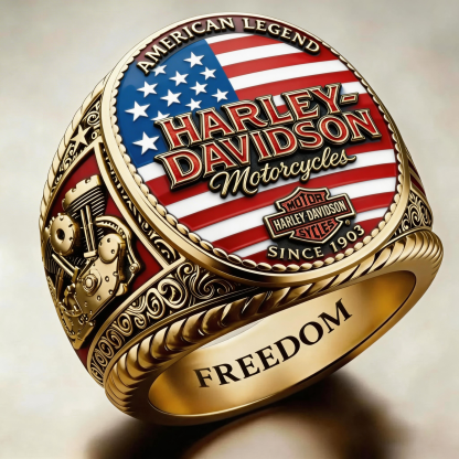 Classic American Motorcycle Style Vintage Biker Ring